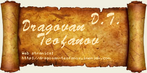 Dragovan Teofanov vizit kartica